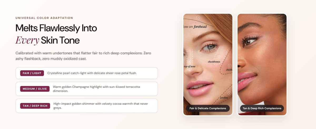 Glowza Soft Focus Palette — Flattering Radiance for Every Skin Tone