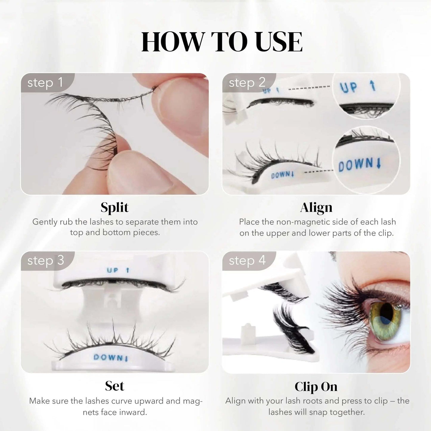 Classy Winged Magnetic False Lashes