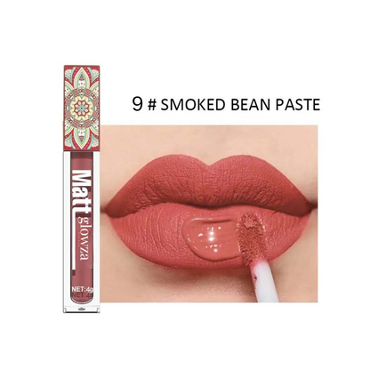 Matte Lip Gloss Set - Pink, Peach & Brown with Mica