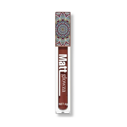 Matte Lip Gloss Set - Pink, Peach & Brown with Mica