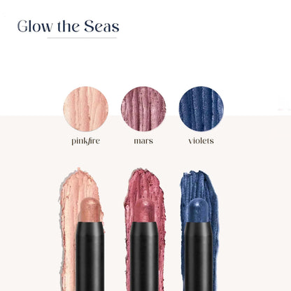 Sparkle Trio: 3-Piece Glitter Cream Eyeshadow Stick Set