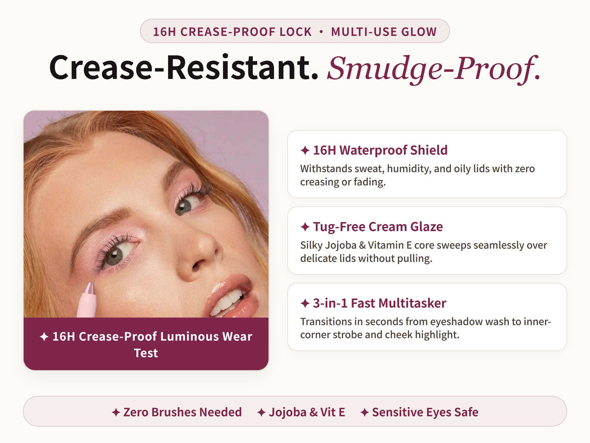 Glowza Dazzle Eye Highlighter Stick — Proven Performance. Real Skin. Real Confidence.