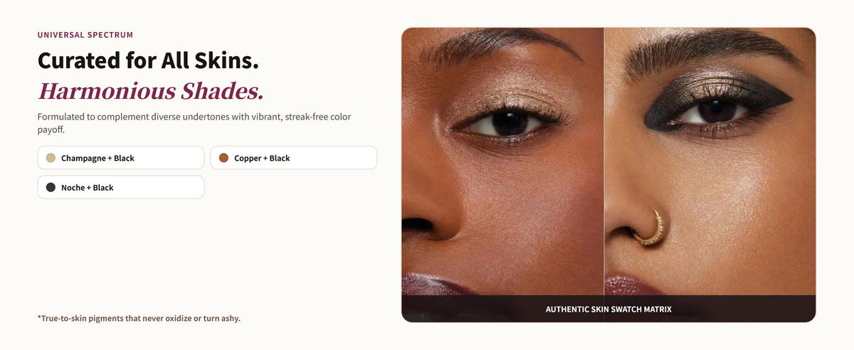 Glowza Glam Duo Kajal & Shadow Stick — Curated for All Skins. Harmonious Shades.