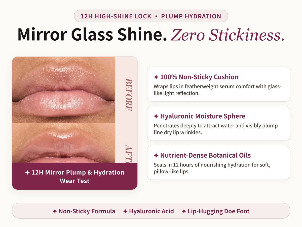 Glowza Glassy Lip Serum Gloss — Proven Performance. Real Skin. Real Confidence.