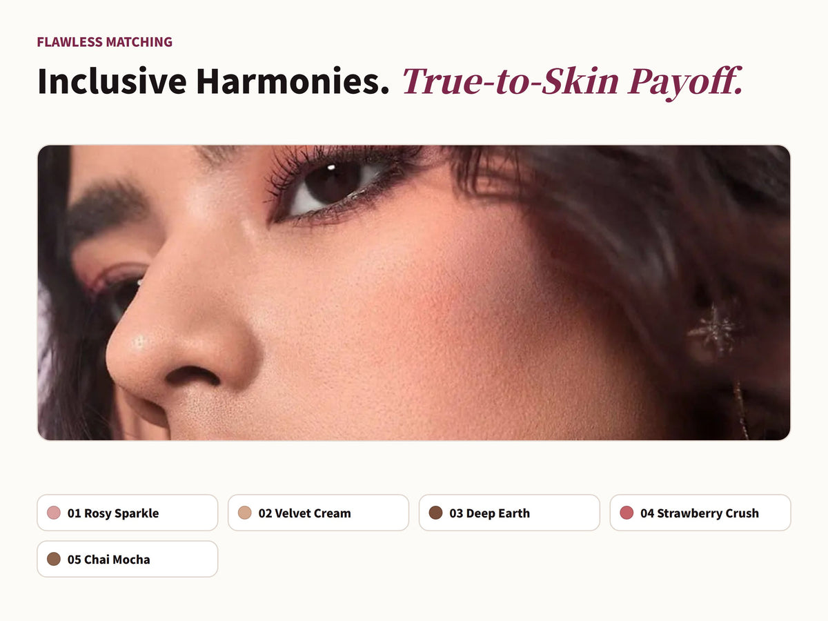 Glowza Gleam Cream Eyeshadow Trio — Curated for All Skins. Harmonious Shades.