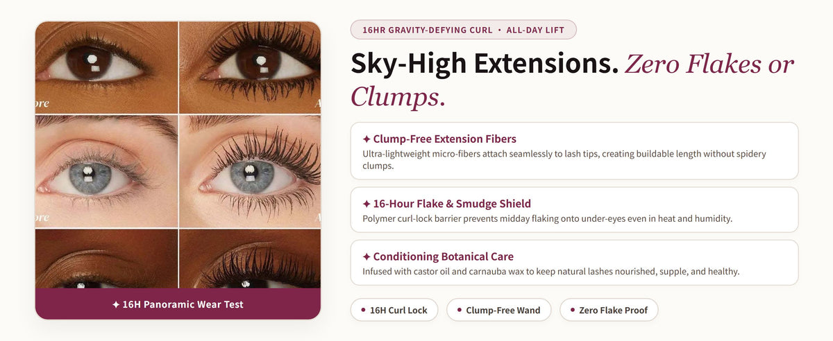 Glowza Instant Volume & Length Mascara — Proven Performance. Real Skin. Real Confidence.