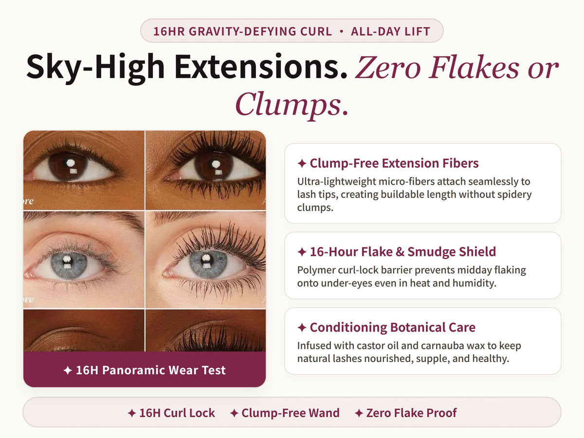 Glowza Instant Volume & Length Mascara — Proven Performance. Real Skin. Real Confidence.