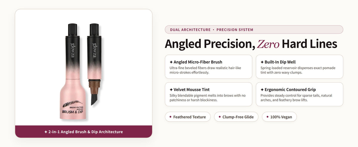 Glowza Long-Wear Brow Lamination Pen — Angled Precision, Zero Hard Lines
