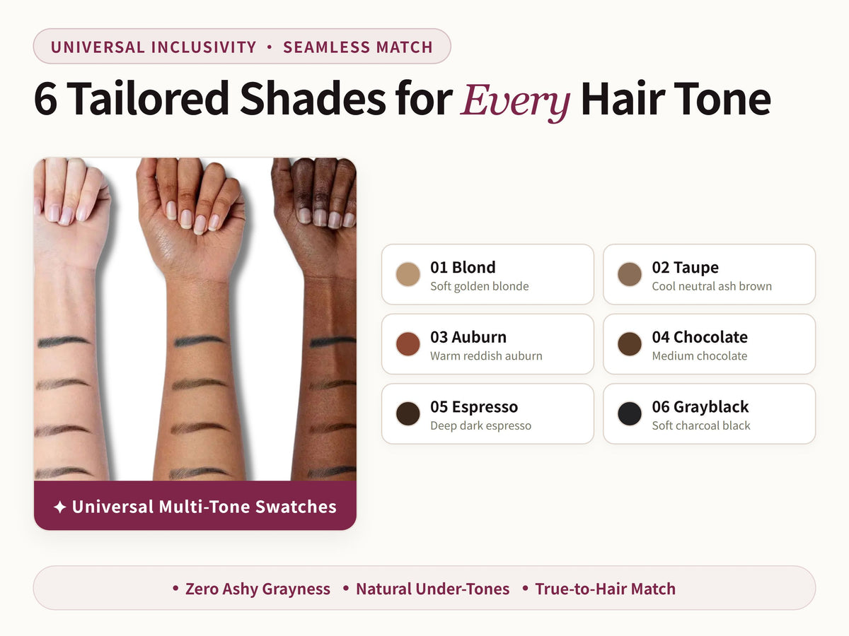 Glowza Long-Wear Brow Lamination Pen — 6 Tailored Shades for Every Hair Tone