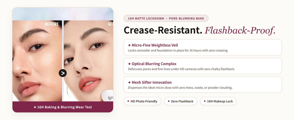 Glowza Long-Wear Loose Setting Powder — Proven Performance. Real Skin. Real Confidence.