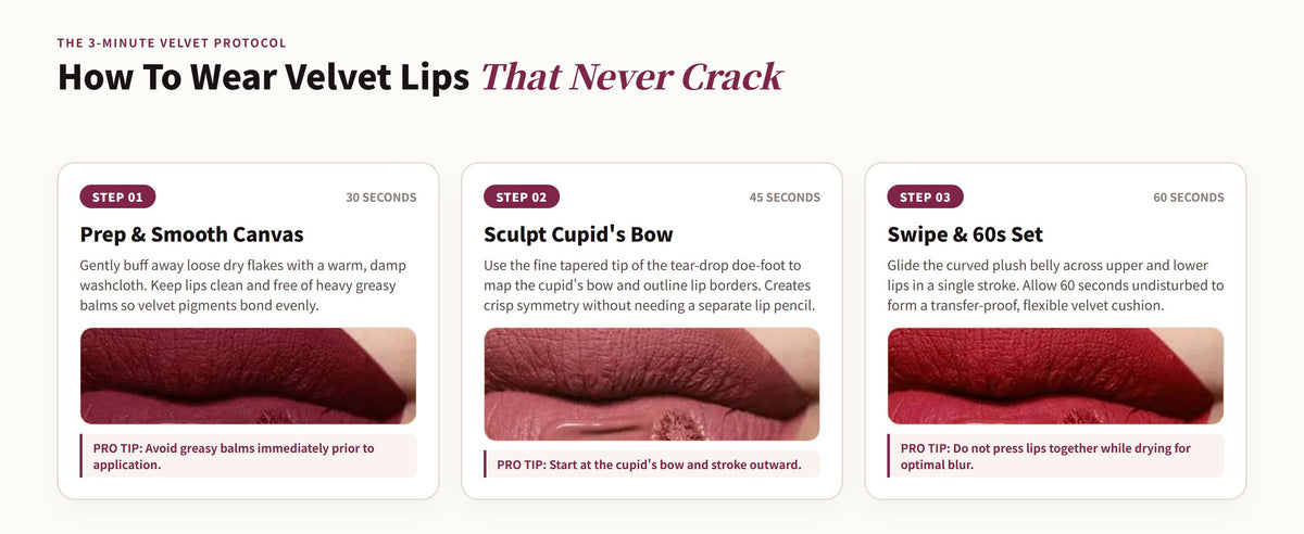 Glowza Long-Wear Matte Lip Gloss — Flawless 3-Minute Routine. Zero Guesswork.