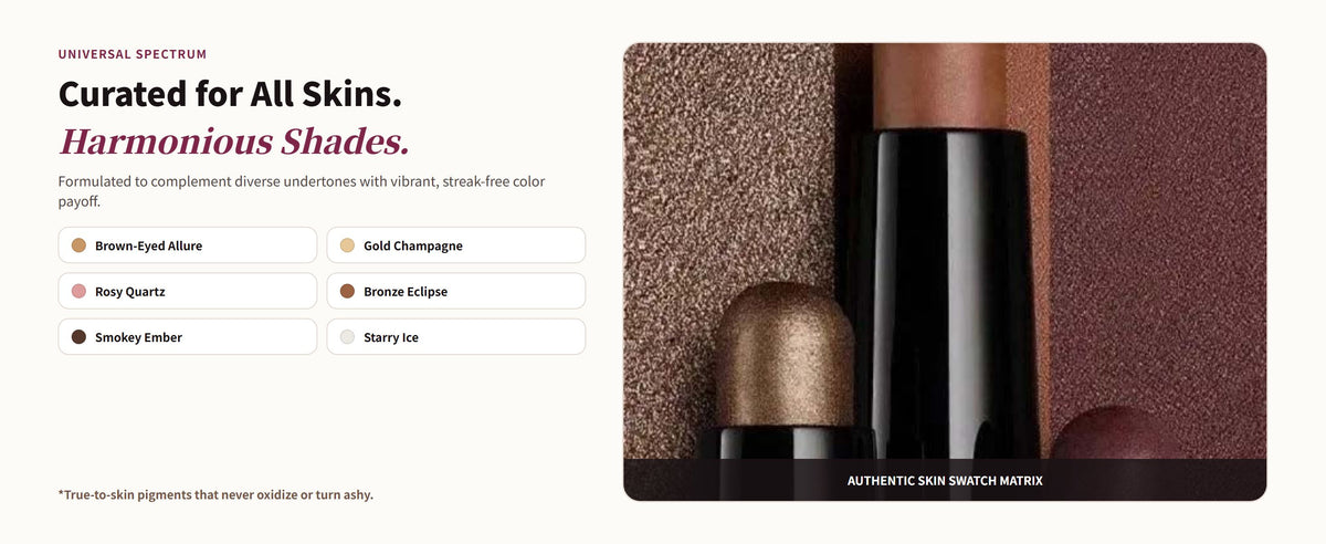 Glowza Shimmer Pop Trio Glitter Eyeshadow Stick Set — Curated for All Skins. Harmonious Shades.