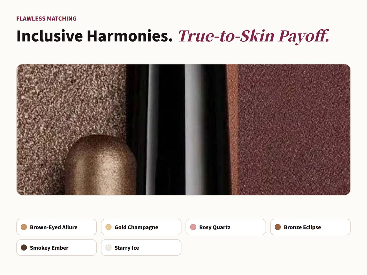Glowza Shimmer Pop Trio Glitter Eyeshadow Stick Set — Curated for All Skins. Harmonious Shades.