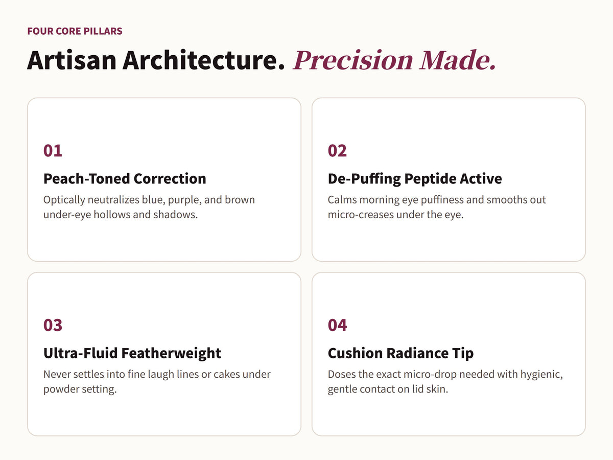 Glowza Under Eye Brightener — Artisan Architecture. Four Defining Milestones.