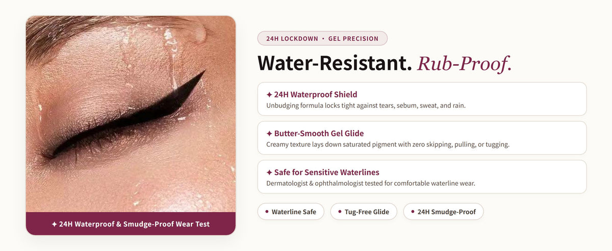 Glowza Waterproof Gel Eyeliner Pencil — Proven Performance. Real Skin. Real Confidence.