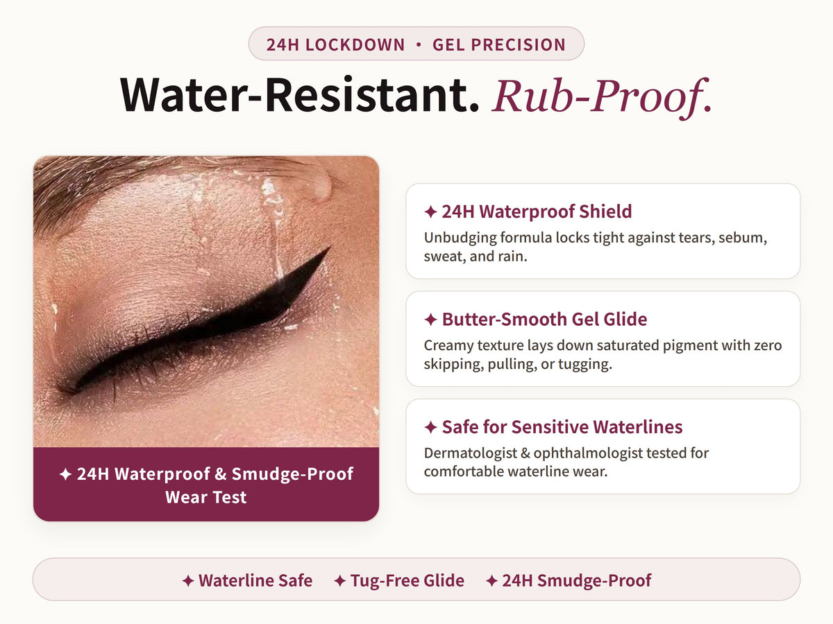 Glowza Waterproof Gel Eyeliner Pencil — Proven Performance. Real Skin. Real Confidence.