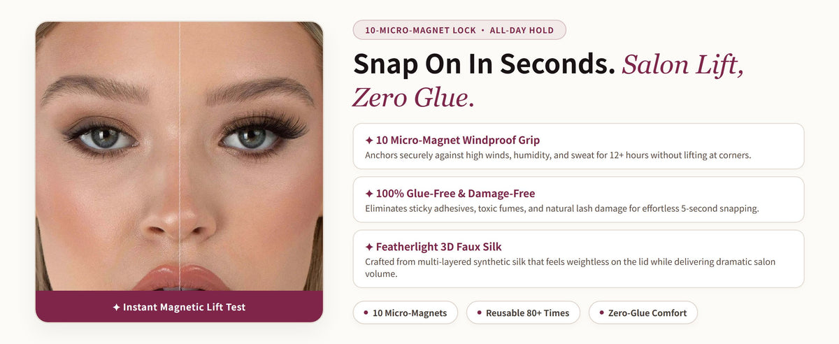Glowza Winged Magnetic Lashes — Proven Performance. Real Skin. Real Confidence.
